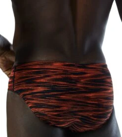 TYR Men's Fizzy Racer Brief Swimsuit 39 TYR Men's Fizzy Racer Brief Swimsuit -Swimming Equipment Shop 8642071232680 blackorange 8a