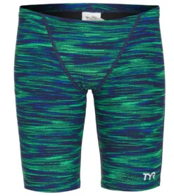 TYR Boys' Fizzy Jammer Swimsuit 23 TYR Boys' Fizzy Jammer Swimsuit -Swimming Equipment Shop 8642071986344 bluegreen 2a