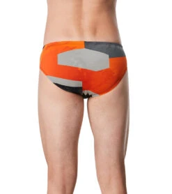 Speedo Men's Glimmer Brief Swimsuit -Swimming Equipment Shop 8642337013928 speedoorange 3a