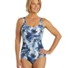 Sporti Sanibel Island Moderate Printed Sweetheart One Piece Swimsuit -Swimming Equipment Shop 8642394914984 sanibelisland 1a