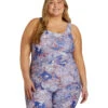 Sporti Plus Size Unitard Jungle Floral One Piece Swimsuit 1 Sporti Plus Size Unitard Jungle Floral One Piece Swimsuit -Swimming Equipment Shop 8642403729576 mushroom 1a