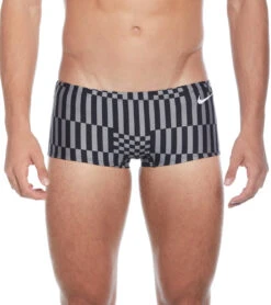 Nike Men's HydraStrong Multi Print Square Leg Swimsuit 30 Nike Men's HydraStrong Multi Print Square Leg Swimsuit -Swimming Equipment Shop 8642503114920 smokegrey 1a