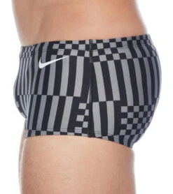 Nike Men's HydraStrong Multi Print Square Leg Swimsuit 33 Nike Men's HydraStrong Multi Print Square Leg Swimsuit -Swimming Equipment Shop 8642503114920 smokegrey 4a