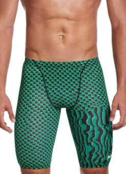 Nike Men's Drippy Check Jammer Swimsuit -Swimming Equipment Shop 8642524151976 courtgreen 1a