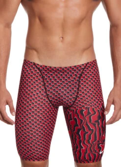 Nike Men's Drippy Check Jammer Swimsuit -Swimming Equipment Shop 8642524151976 universityred 1a