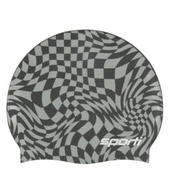 Sporti Checkmate Silicone Swim Cap
