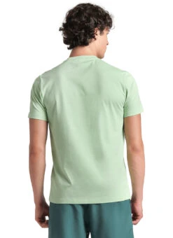 Arena Unisex Team Panel Short Sleeve T-Shirt -Swimming Equipment Shop 8642710143144 lightgreen 2a