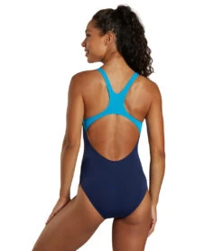 Arena Women's Spikes Pro Back One Piece Swimsuit 25 Arena Women's Spikes Pro Back One Piece Swimsuit -Swimming Equipment Shop 8642873295016 navyturquoise 3a