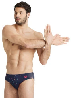 Arena Men's Drew Kibler Geometric Lions Brief Swimsuit -Swimming Equipment Shop 8642906751144 geometriclions