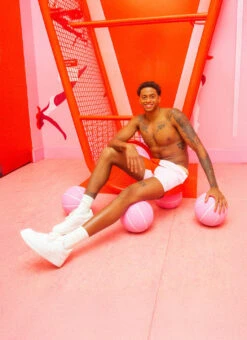 Sporti X Shaine Casas Cherry Lemonade 5'' Swim Trunk -Swimming Equipment Shop 8643840802984 cherrylemonade 3a