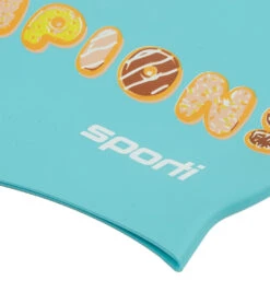 Sporti Donut Dreams Silicone Swim Cap -Swimming Equipment Shop 8643878387880 donutdreams 3a