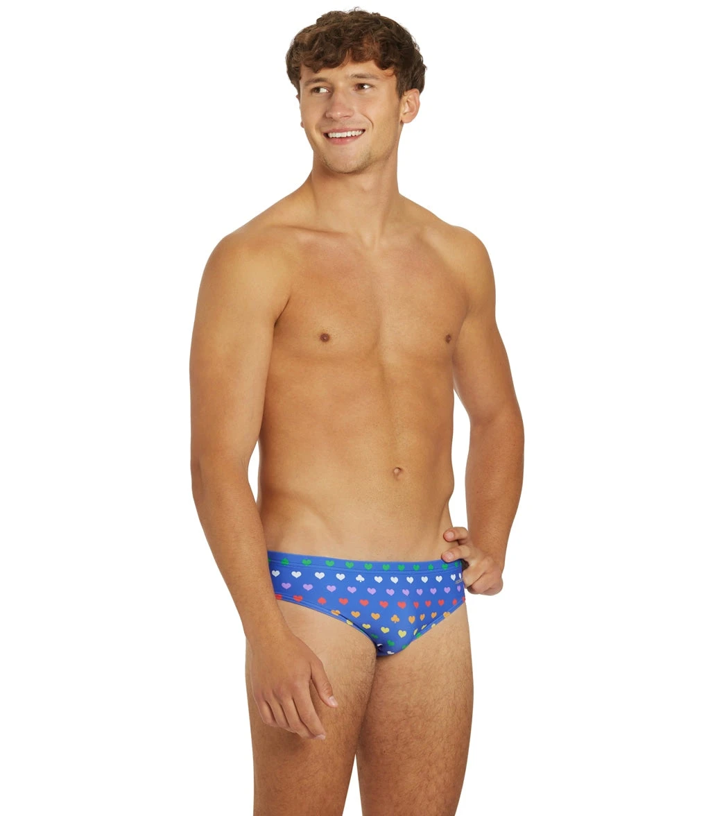 Sporti Rainbow Heart Brief Swimsuit 3 Sporti Rainbow Heart Brief Swimsuit