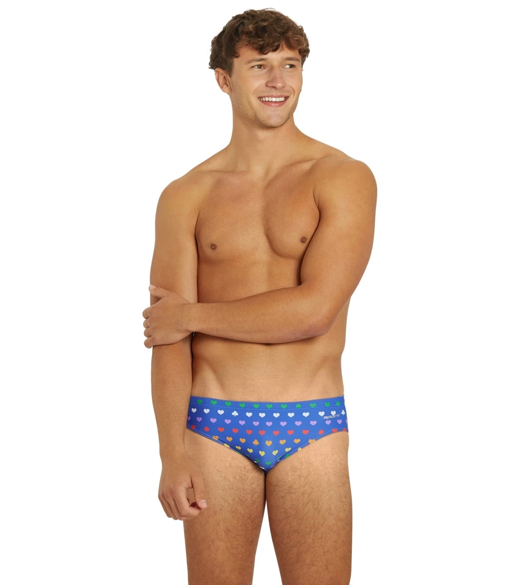 Sporti Rainbow Heart Brief Swimsuit 4 Sporti Rainbow Heart Brief Swimsuit - Image 2