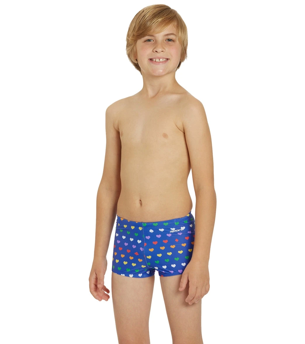 Sporti Rainbow Heart Square Leg Swimsuit Youth (22-28) 4 Sporti Rainbow Heart Square Leg Swimsuit Youth (22-28) - Image 2