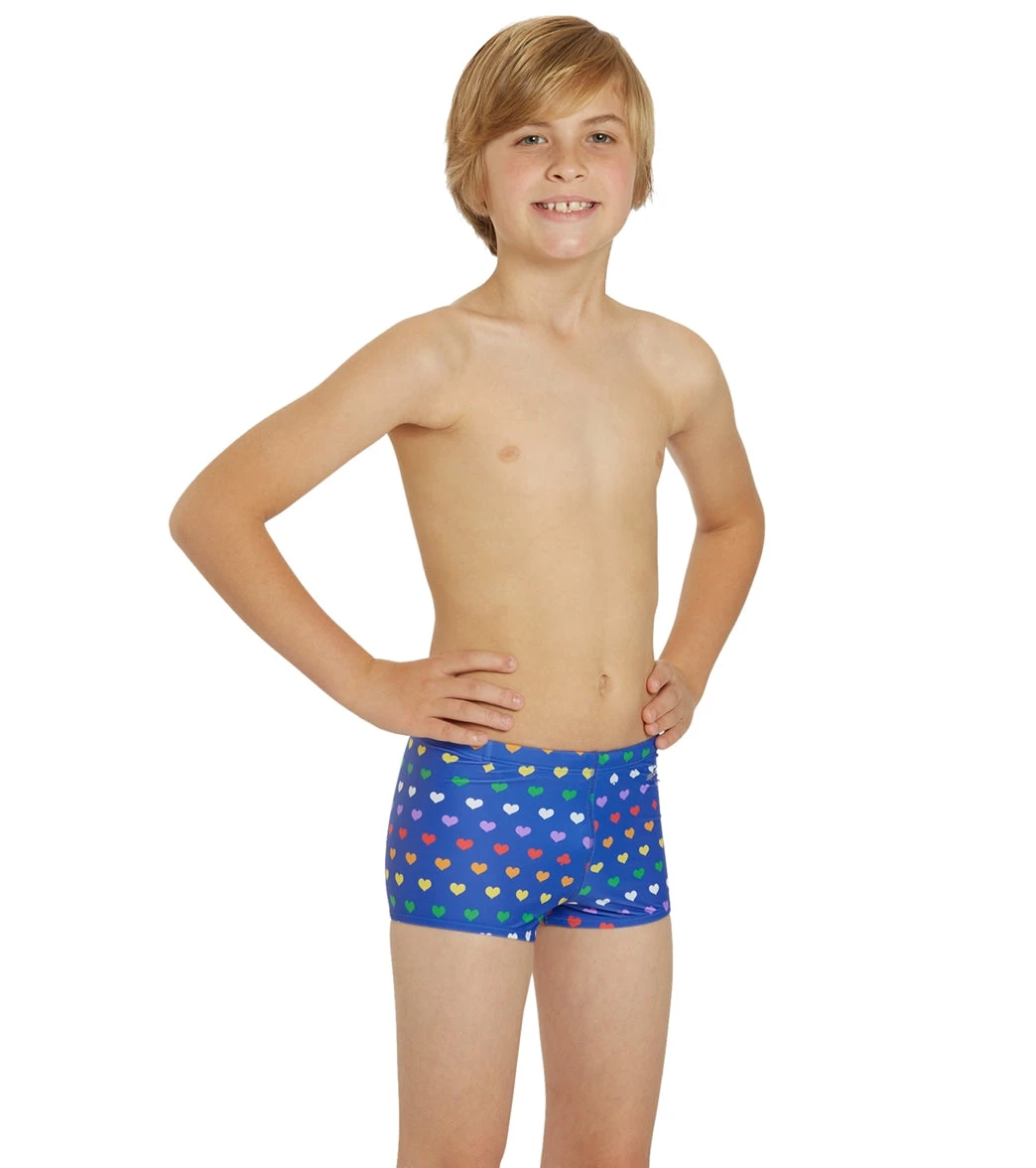 Sporti Rainbow Heart Square Leg Swimsuit Youth (22-28) 5 Sporti Rainbow Heart Square Leg Swimsuit Youth (22-28) - Image 3