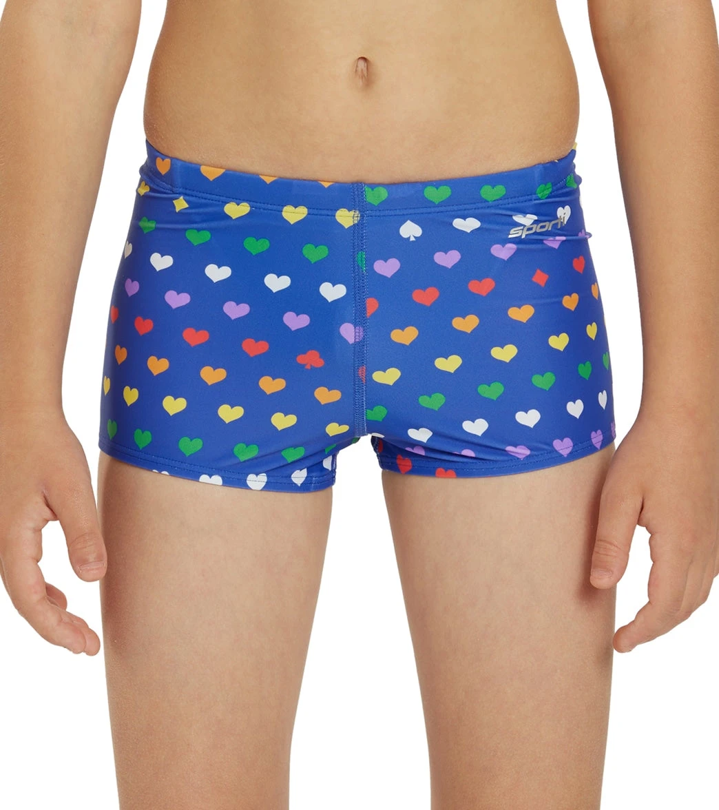 Sporti Rainbow Heart Square Leg Swimsuit Youth (22-28) 7 Sporti Rainbow Heart Square Leg Swimsuit Youth (22-28) - Image 5