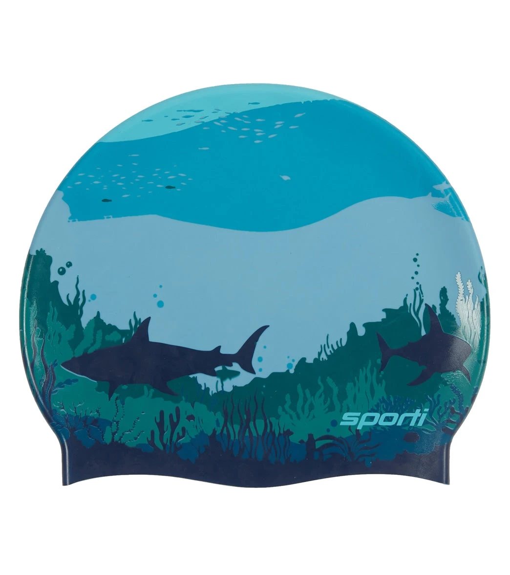 Sporti Sharkies Silicone Swim Cap 3 Sporti Sharkies Silicone Swim Cap
