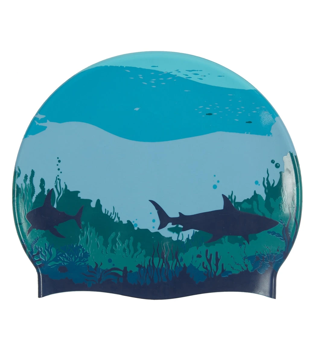 Sporti Sharkies Silicone Swim Cap 4 Sporti Sharkies Silicone Swim Cap - Image 2