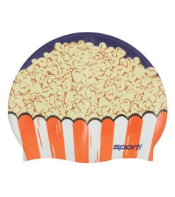 Sporti Popcorn Silicone Swim Cap Jr. -Swimming Equipment Shop 8644111925416 multi