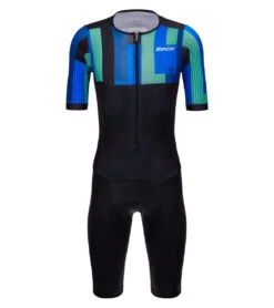 Santini Men's Ironman Aahonoui Triathlon Short Sleeve Trisuit 13 Santini Men's Ironman Aahonoui Triathlon Short Sleeve Trisuit -Swimming Equipment Shop 8644227924136 2t