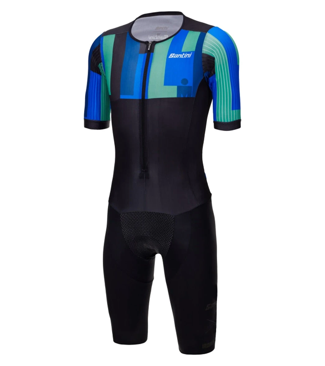 Santini Men's Ironman Aahonoui Triathlon Short Sleeve Trisuit 4 Santini Men's Ironman Aahonoui Triathlon Short Sleeve Trisuit - Image 2