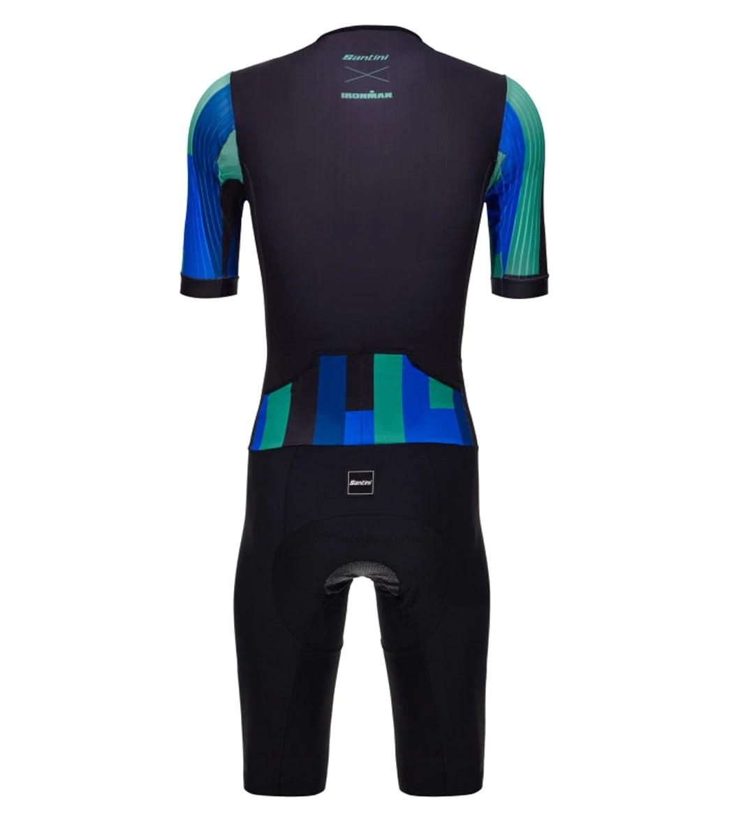 Santini Men's Ironman Aahonoui Triathlon Short Sleeve Trisuit 5 Santini Men's Ironman Aahonoui Triathlon Short Sleeve Trisuit - Image 3
