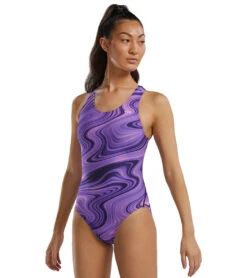 TYR Women's Vitality Durafast Elite Maxfit One Piece Swimsuit 25 TYR Women's Vitality Durafast Elite Maxfit One Piece Swimsuit -Swimming Equipment Shop 8644268228776 purple 4a