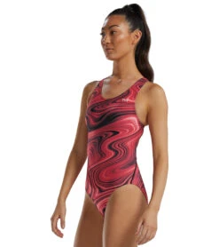 TYR Women's Vitality Durafast Elite Maxfit One Piece Swimsuit 35 TYR Women's Vitality Durafast Elite Maxfit One Piece Swimsuit -Swimming Equipment Shop 8644268228776 red 4a