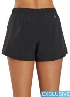 JOLYN Women's Janie Lifeguard Logo Run Short -Swimming Equipment Shop 8645523898536 black 3a