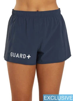 JOLYN Women's Janie Lifeguard Logo Run Short -Swimming Equipment Shop 8645523898536 navy