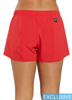 JOLYN Women's Janie Lifeguard Logo Run Short -Swimming Equipment Shop 8645523898536 red 3a