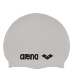 Arena Classic Silicone Swim Cap 24 Arena Classic Silicone Swim Cap -Swimming Equipment Shop 8645670666408 whiteblack