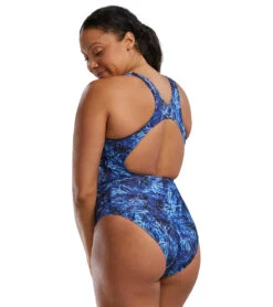 TYR Women's Expression Max Splice Controlfit One Piece Swimsuit 12 TYR Women's Expression Max Splice Controlfit One Piece Swimsuit -Swimming Equipment Shop 8645689901224 navyblueexpression 4a