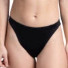 JOLYN Women's Mandy Solid Cinch Detail French Cut Bikini Bottom 2 JOLYN Women's Mandy Solid Cinch Detail French Cut Bikini Bottom -Swimming Equipment Shop 8645712904360 black 1a