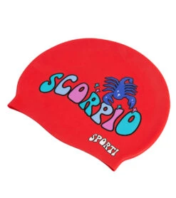 Sporti Groovy Zodiac Scorpio Silicone Swim Cap -Swimming Equipment Shop 8645784404136 scorpio 3a