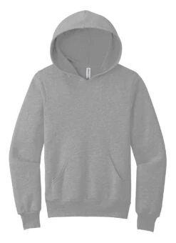 Bella + Canvas Youth Sponge Fleece Pullover Hoodie -Swimming Equipment Shop 8645817827496 athleticgrey 1a