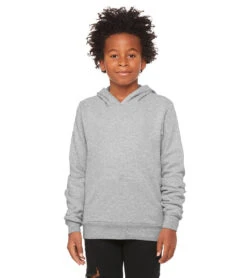Bella + Canvas Youth Sponge Fleece Pullover Hoodie -Swimming Equipment Shop 8645817827496 athleticgrey 3a