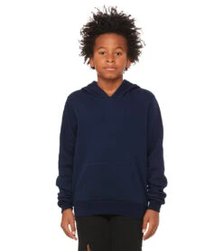 Bella + Canvas Youth Sponge Fleece Pullover Hoodie -Swimming Equipment Shop 8645817827496 navy 3a