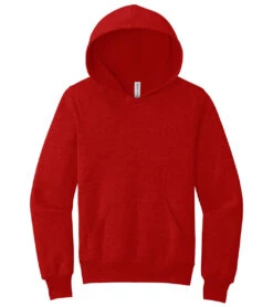 Bella + Canvas Youth Sponge Fleece Pullover Hoodie -Swimming Equipment Shop 8645817827496 red