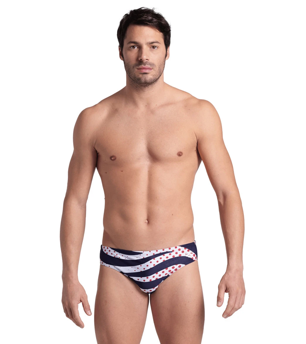 Arena Men's Multi Stripes Brief Swimsuit 10 Arena Men's Multi Stripes Brief Swimsuit - Image 8