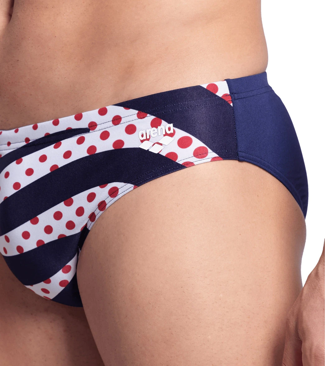 Arena Men's Multi Stripes Brief Swimsuit 6 Arena Men's Multi Stripes Brief Swimsuit - Image 4