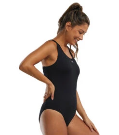 TYR Active Women's Racerback Controlfit Durafast Elite One Piece Swimsuit -Swimming Equipment Shop 8646219235496 black 2a