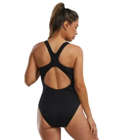 TYR Active Women's Racerback Controlfit Durafast Elite One Piece Swimsuit -Swimming Equipment Shop 8646219235496 black 3a