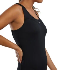 TYR Active Women's Racerback Controlfit Durafast Elite One Piece Swimsuit -Swimming Equipment Shop 8646219235496 black 8a