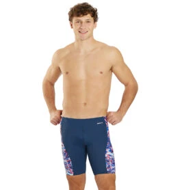 Sporti Sonic Bloom Splice Jammer Swimsuit (22-40) 34 Sporti Sonic Bloom Splice Jammer Swimsuit (22-40) -Swimming Equipment Shop 8646353354920 redwhiteblue 1a