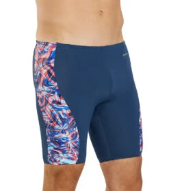 Sporti Sonic Bloom Splice Jammer Swimsuit (22-40) 38 Sporti Sonic Bloom Splice Jammer Swimsuit (22-40) -Swimming Equipment Shop 8646353354920 redwhiteblue 5a