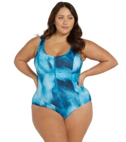 Artesands Woman's Plus Size Natare Celer Fuseli Chlorine Resistant One Piece Swimsuit