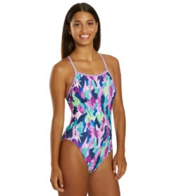 Dolfin Women's V-2 Back One Piece Swimsuit 41 Dolfin Women's V-2 Back One Piece Swimsuit -Swimming Equipment Shop 8647247429800 hideout 2a