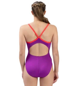 Dolfin Uglies Women's Solid V-2 Back One Piece Swimsuit -Swimming Equipment Shop 8647250804904 purple 2a