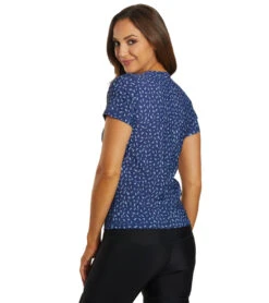 Level Six Women's Coastal Short Sleeve Loose Fitting Surf Tee -Swimming Equipment Shop 8647489159336 inkconfetti 3a